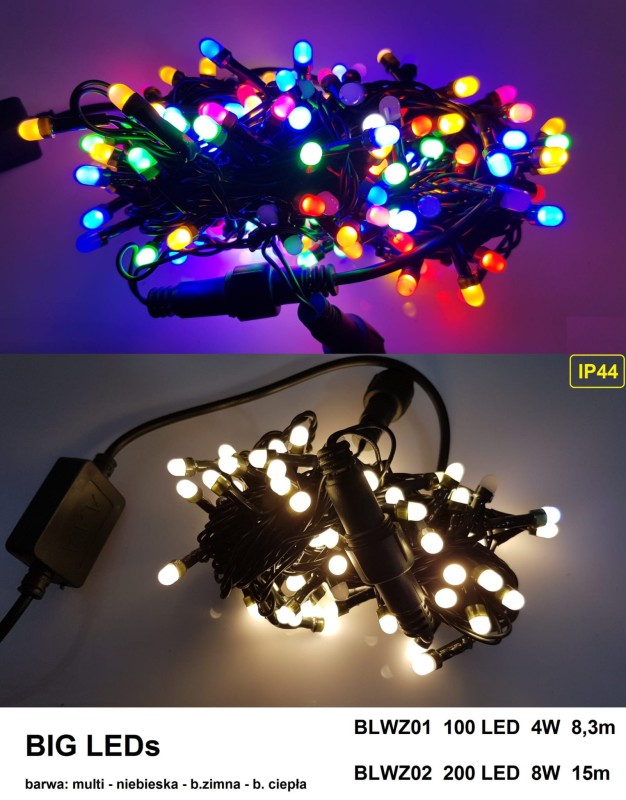 BLWZ01-1 l.choink 100LED BIG LED FLASH multi gn.