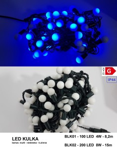 BLK02-1 l.ch. BIG LED KULKA FLASH 200LED multi gn