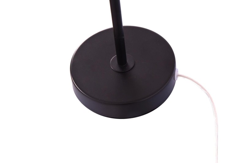 LIXA-1T XL MB czarny mat lampka stołowa klosz szklany dymiony 1xE27 ↔15cm ↕40cm styl loft hurt