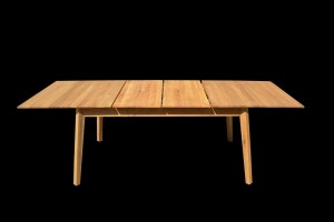 MONZA-160 Stół dębowy rozkładany (2x40cm) 2 blaty poszerzające 160-200-240cm masywny ciężki styl klasyczny