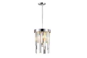 GLACIER-150 chrom lampa wisząca  kryształy  styl glamour  1xE14