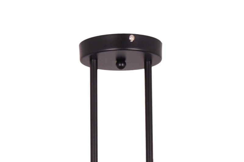 LIXA-3 XL MB lampa sufitowa żyrandol czarny matowy klosze kule szklane dymione 3xE27 styl loft  ↔72cm  ↕71cm hurt