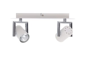 ROLAND-2 biały mat klasyczna lampa sufitowa spot ruchome klosze metalowe ↔38cm ↗8cm ↕15cm  2xGU10 
