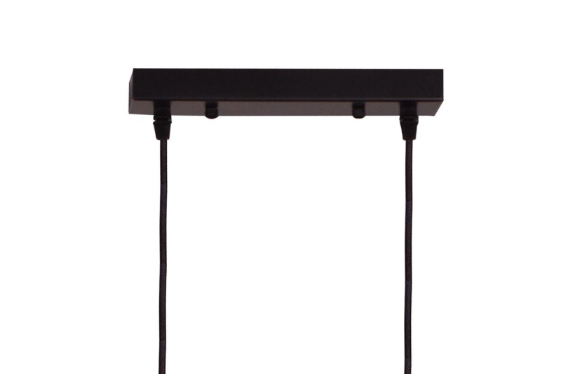 RECIFE-2 czarny mat lampa sufitowa wisząca zwis klosze szklane kule dymione styl loft 2xE27 ↔40cm ↕120cm hurt