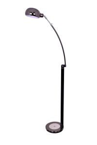 MT-081F czarna perła lampa podłogowa w stylu vintage klosz metalowy ruchomy Ø22,5cm ↕155-165cm 1xE27 60W hurt