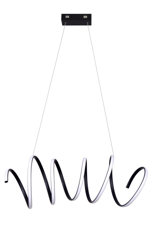 FUSILLI-900 lampa wisząca LED czarny mat elastic
