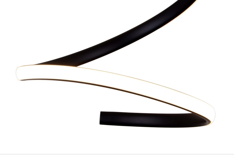 FUSILLI-900 lampa wisząca LED czarny mat elastic
