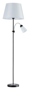 FL-3910 czarna klosz biały lampa stojąca podłogowa