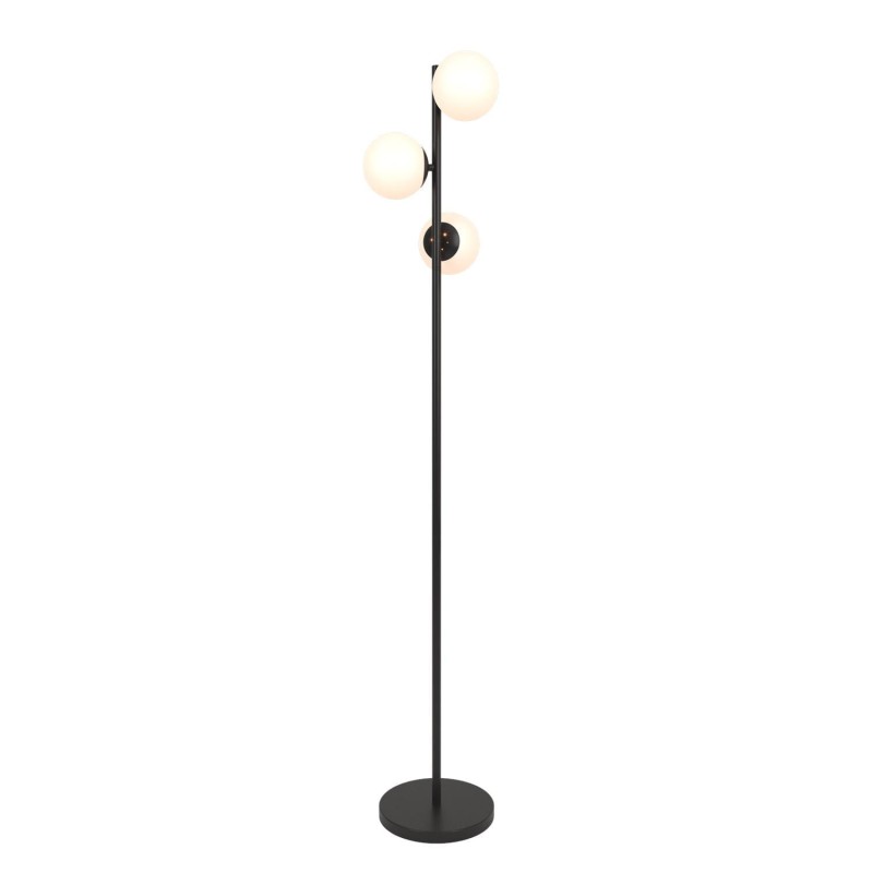BRAGA-F czarny mat lampa podłogowa 3xE27 60W