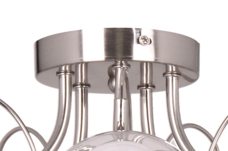 TONELA-5 satyna żyrandol lampa sufitowa klasyk klosz kula szkło 5xE27 Ø 52cm ↕ 22cm Nowość ! hurt