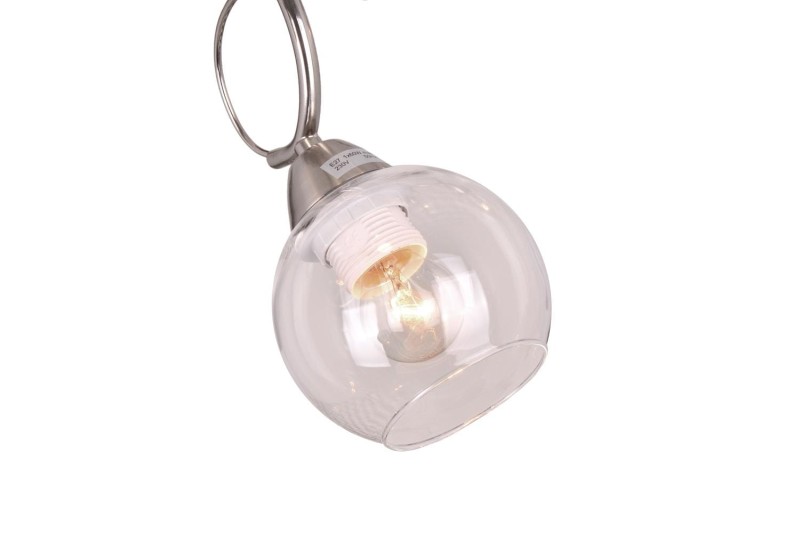 TONELA-5 satyna żyrandol lampa sufitowa klasyk klosz kula szkło 5xE27 Ø 52cm ↕ 22cm Nowość ! hurt
