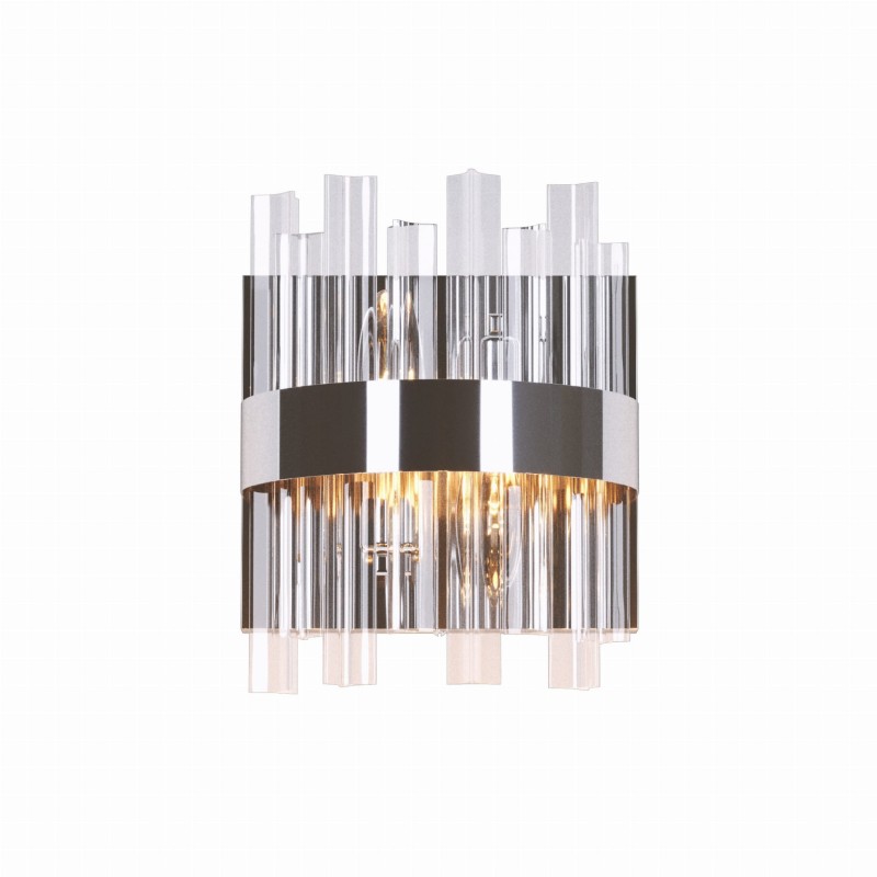 ARANA-K chrom lampa kinkiet ścienny szkło 2xE14