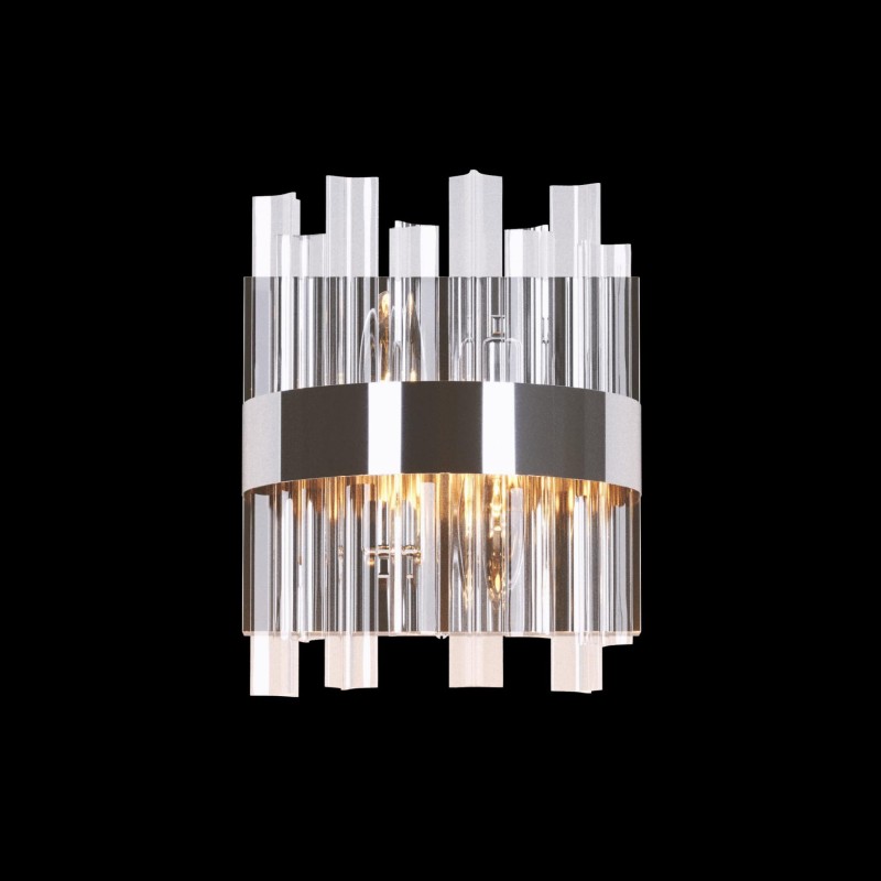 ARANA-K chrom lampa kinkiet ścienny szkło 2xE14