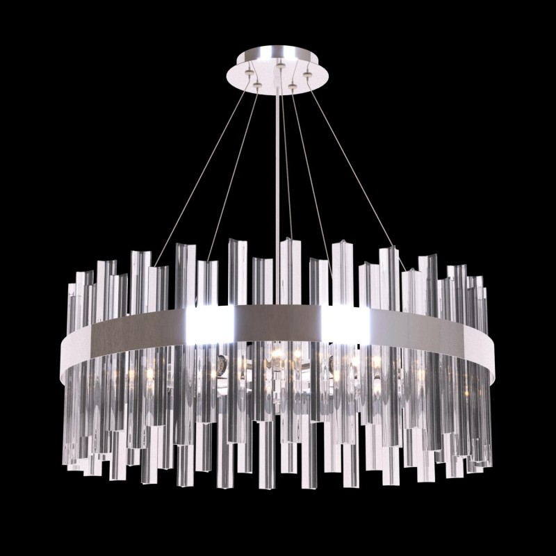 ARANA-8 chrom  lampa sufitowa żyrandol szkło 8xE14