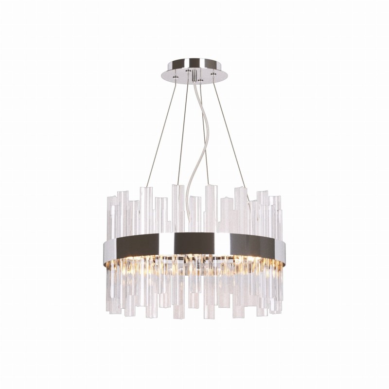 ARANA-5 chrom  lampa sufitowa żyrandol szkło 5xE14
