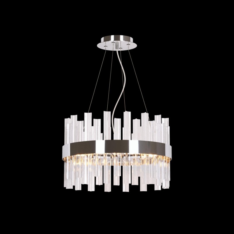 ARANA-5 chrom  lampa sufitowa żyrandol szkło 5xE14