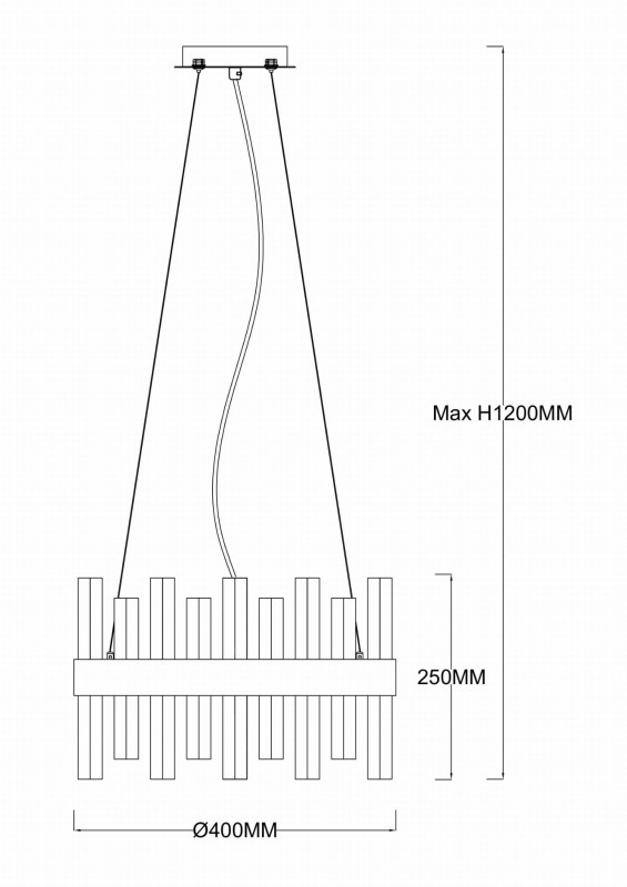 ARANA-5 chrom  lampa sufitowa żyrandol szkło 5xE14