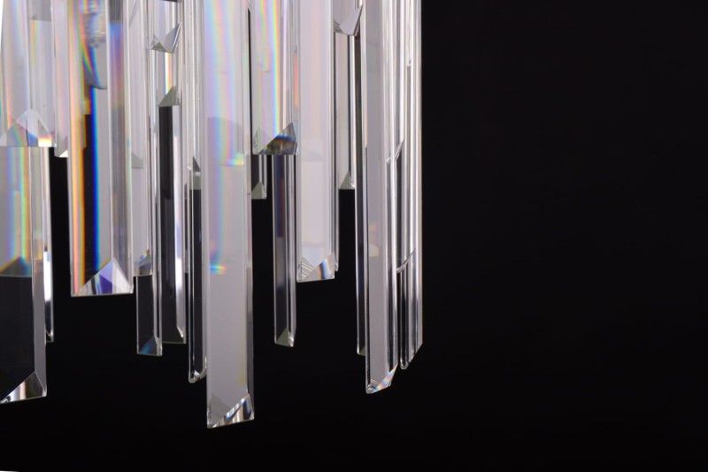 GLACIER-P chrom lampa sufitowa plafon kryształy styl glamour Ø40cm ↕31cm 6xE14 hurt
