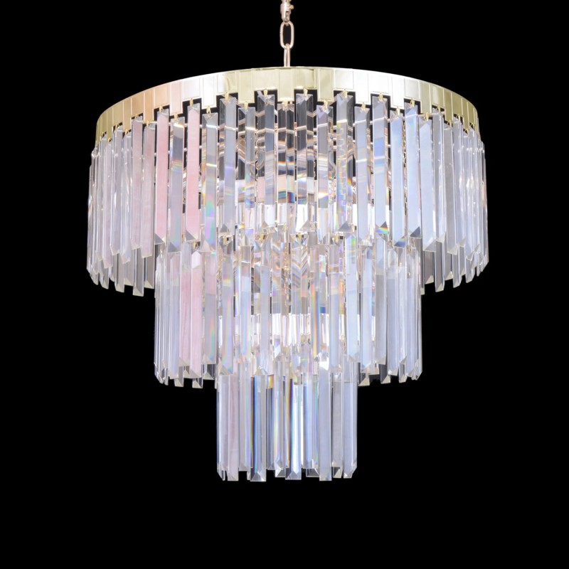 ADELE 600 gold lampa wisząca kryształy 14xE14