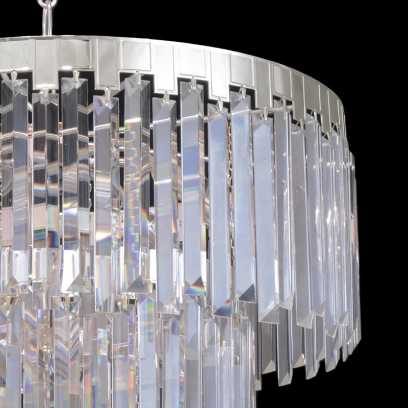 ADELE 600 chrom dostojny żyrandol kryształowy lampa sufitowa wisząca styl glamour 3-poziomy Ø60cm ↕70cm  wys.całk.150cm 14xE14 hurt