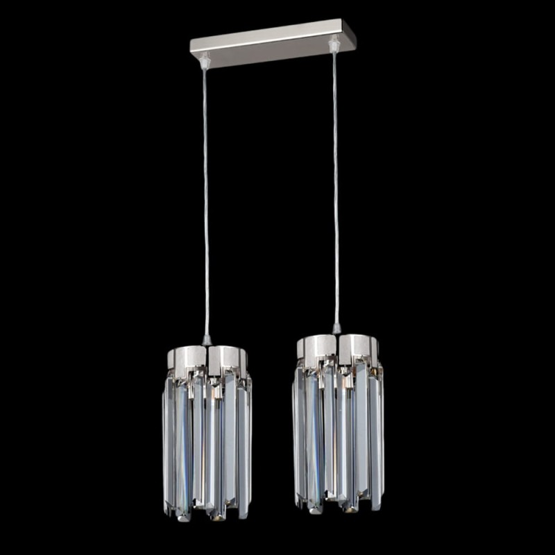 ADELE 2-280 chrom lampa wisząca kryształy 2xE14