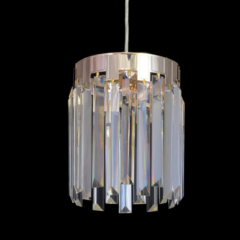 ADELE 200 gold lampa wisząca kryształy 2xE14