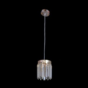 ADELE 200 chrom piękna lampa sufitowa wisząca klosz kryształowy styl glamour Ø20cm ↕70cm 2xE14