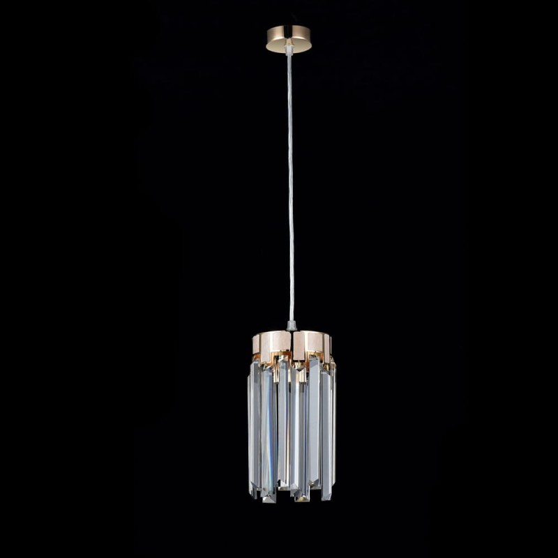 ADELE 130 gold lampa wisząca kryształy 1xE14