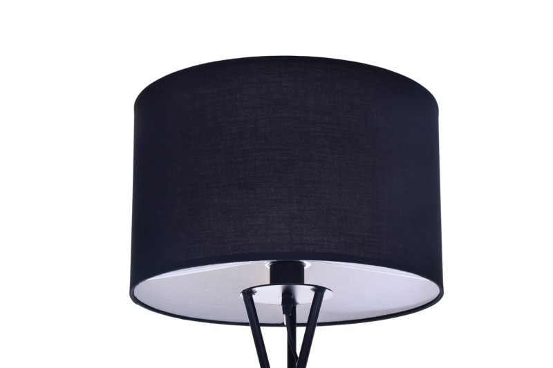 CAMARRO lampa podłogowa, czarny+miedź