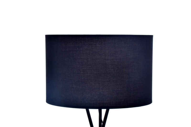 CAMARRO lampa podłogowa, czarny+miedź
