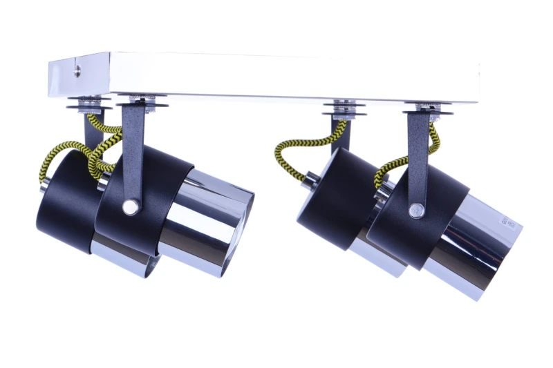 VERDI-4R czarny/chrom lampa sufitowa spot 4xGU10