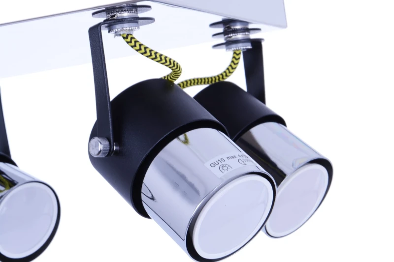 VERDI-4R czarny/chrom lampa sufitowa spot 4xGU10