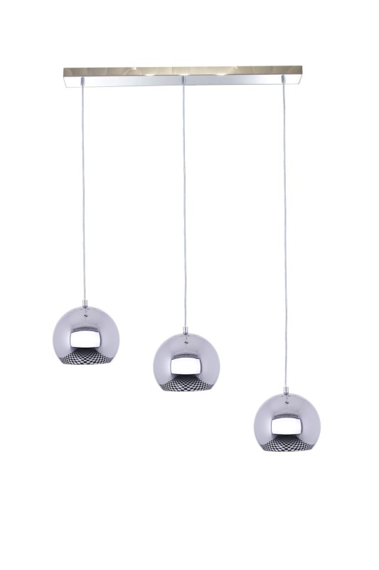 ARTEMIDA-3X chrom lampa wisząca kula szkło 3xE27