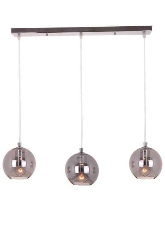 ARTEMIDA-3X chrom lampa wisząca kula szkło 3xE27