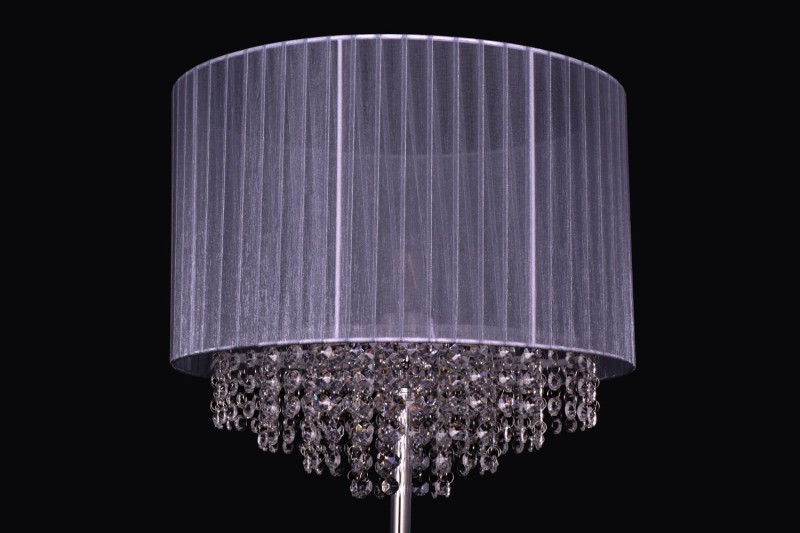 PASSIONI-F lampa podłogowa z kryształami szara