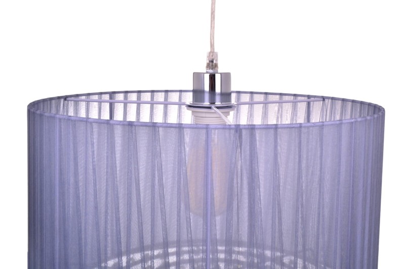 PASSIONI-400 lampa wisząca z kryształami szara