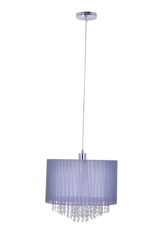 PASSIONI-300 lampa wisząca z kryształami szara