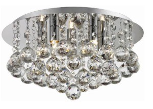 NARNI złota stylowa lampa sufitowa plafon  glamour Ø40cm ↕28cm 5xG9 hurt