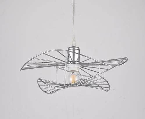 MONZA-400 Silver lampa wisząca, loft, srebrna