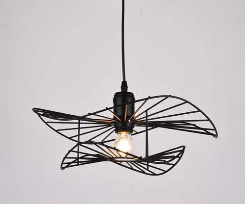 MONZA-400 Black lampa wisząca, loft, czarna