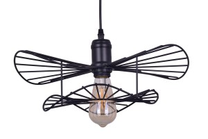 MONZA-400 stylowa lampa wisząca, loft, industrial, czarna, regulacja wysokości  1xE27