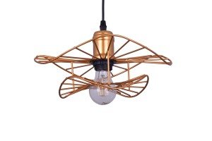 MONZA-300 złota stylowa lampa wisząca, "butterfly" loft, industrial,  regulacja wysokości  1xE27