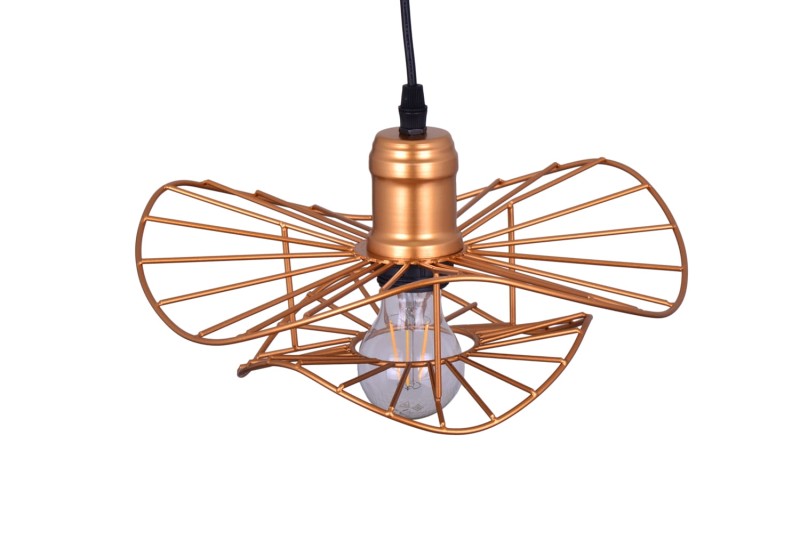 MONZA-300 Gold stylowa lampa wisząca, loft, industrial, złota, regulacja wysokości  1xE27