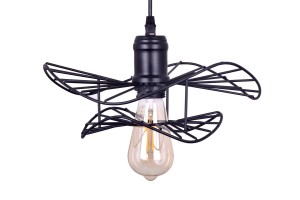 MONZA-300 czarna stylowa lampa wisząca, loft, industrial,  regulacja wysokości  1xE27