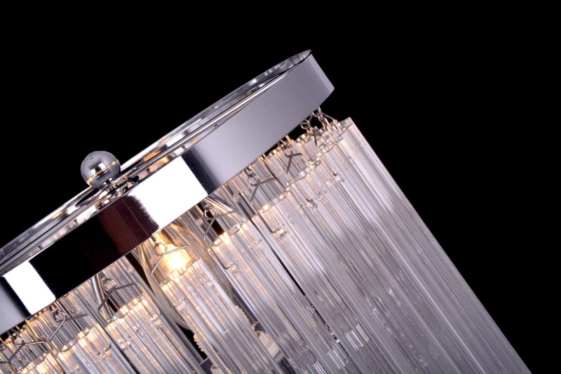 MANTIRRE-T chrom nowoczesna lampa stołowa z kryształami dwa poziomy 1xE14 40W