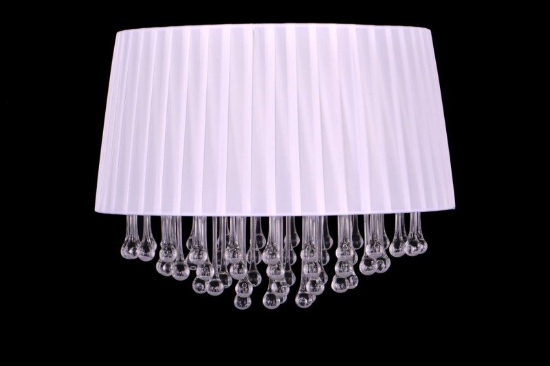 FLORA-500R chrom lampa sufitowa wisząca, abażur z kryształami styl glamour 5xE27  Ø 40cm ↕20cm ↕120cm hurt
