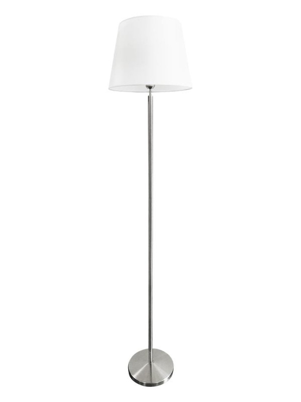 FL-3512 satyna klosz biały lampa stojąca podłogowa