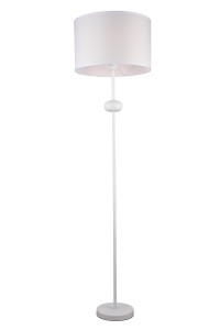 AVOLA biała lampa podłogowa klosz abażur tkanina biały Ø40cm ↕160cm 1xE27 hurt
