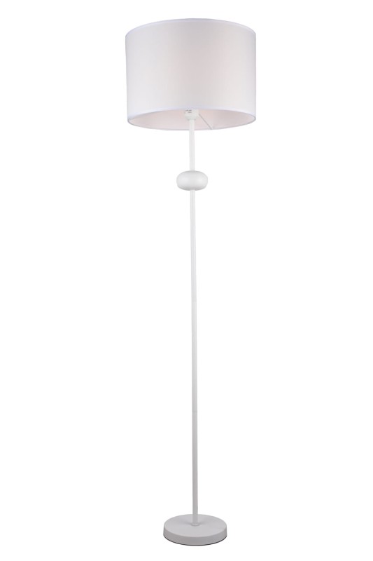 AVOLA biała lampa podłogowa klosz abażur tkanina biały Ø40cm ↕160cm 1xE27 hurt