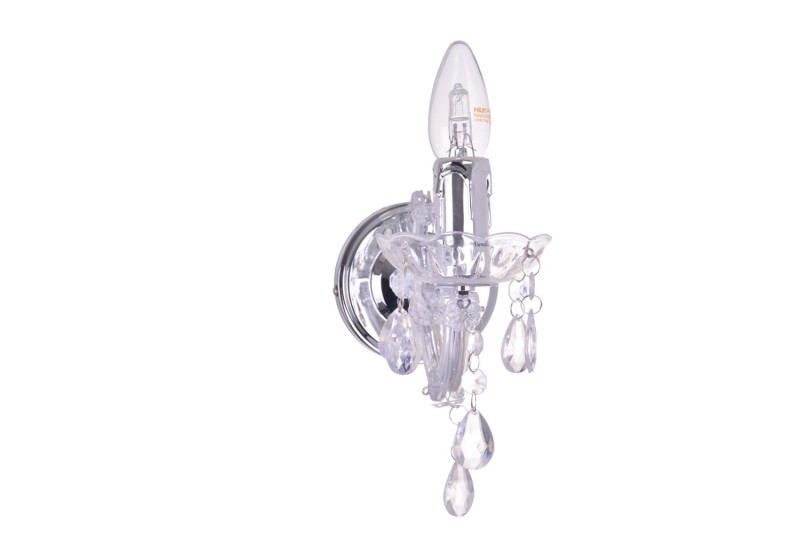 ALATRI-W lampa ścienna, kinkiet, chrom, akryl